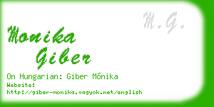 monika giber business card